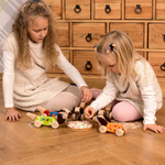 Деревянная каталка Таксик Леснушки