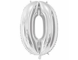 К ЦИФРА 0  26" Серебро 60 см.