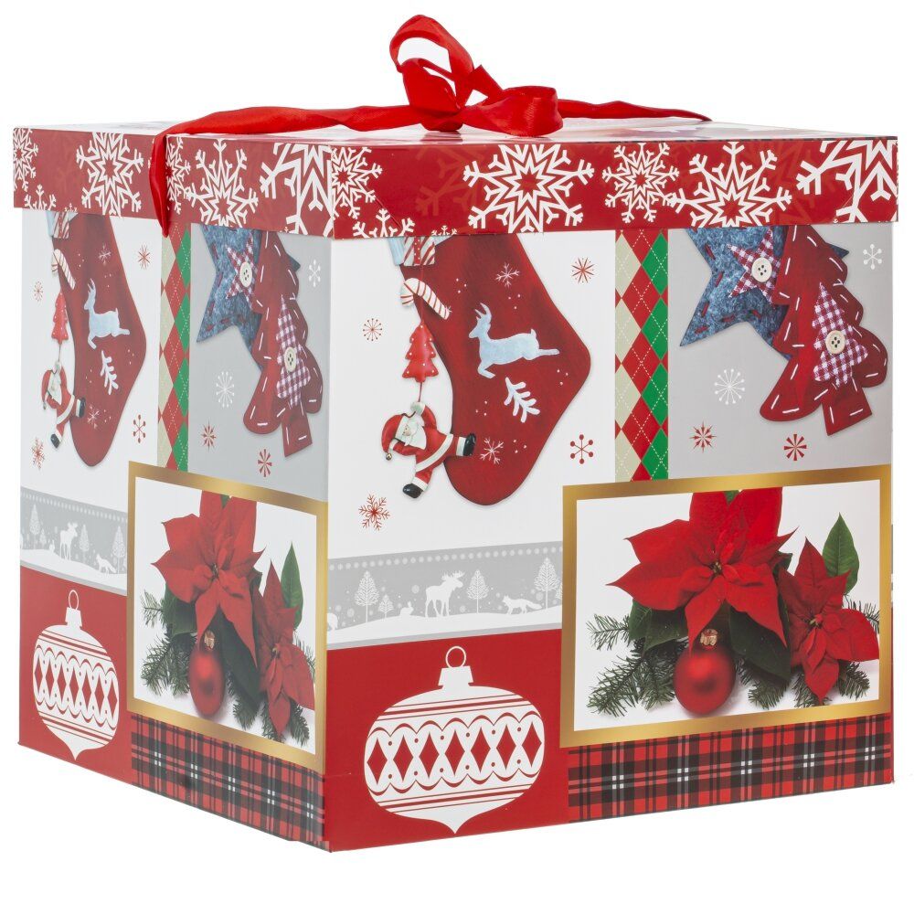 GAEM Коробка подарочная (бумага 400г/м2), L30 W30 H31 см, 2в.