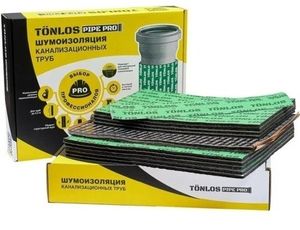 Комплекты Tonlos Pipe для шумоизоляции канализационных труб