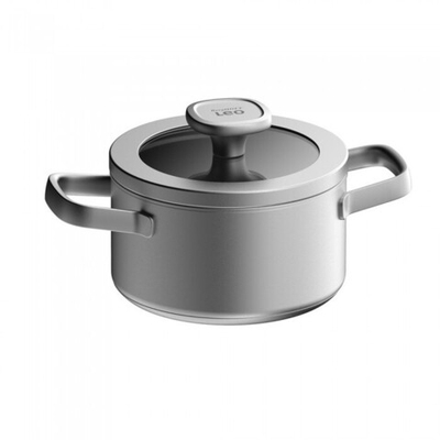 Кастрюля 16см 1,6л с крышкой серии Leo Graphite SS 3950491
