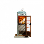 Советская телефонная будка. Сборная модель из картона. Масштаб 1/16