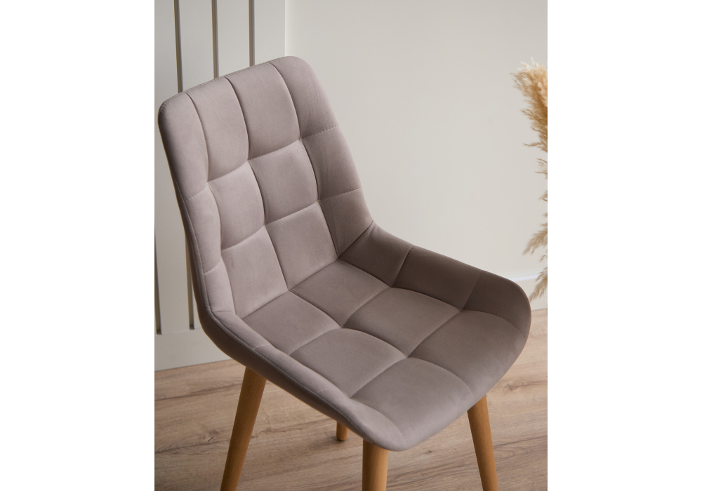 Стул деревянный Woodville Челси латте (zd 290), светлое дерево np, ножки натуральные