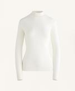 Oysho Термофутболка Base Layer с 10% кашемира, экрю