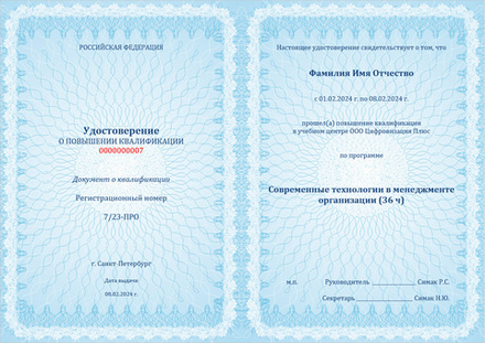 Современные технологии в менеджменте организации