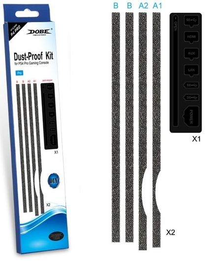 Комплект защиты от пыли для PS4 Pro (Dobe TP4-833)
