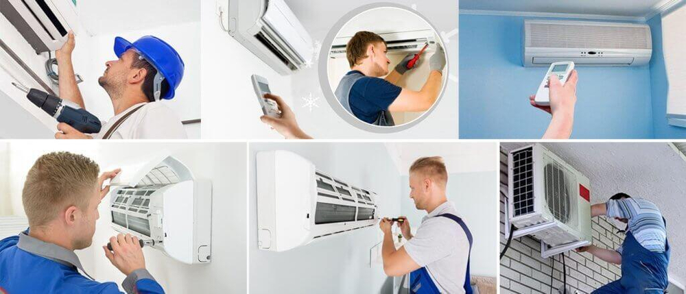 Монтаж сплит систем мощностью до 12000 BTU