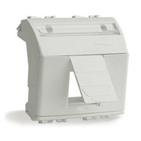 Адаптер для информационных разъемов Keystone, белый, 2 мод.