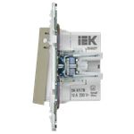 SKANDY Кнопка звонка с индикацией для отелей 10А SK-V17B бежевый IEK