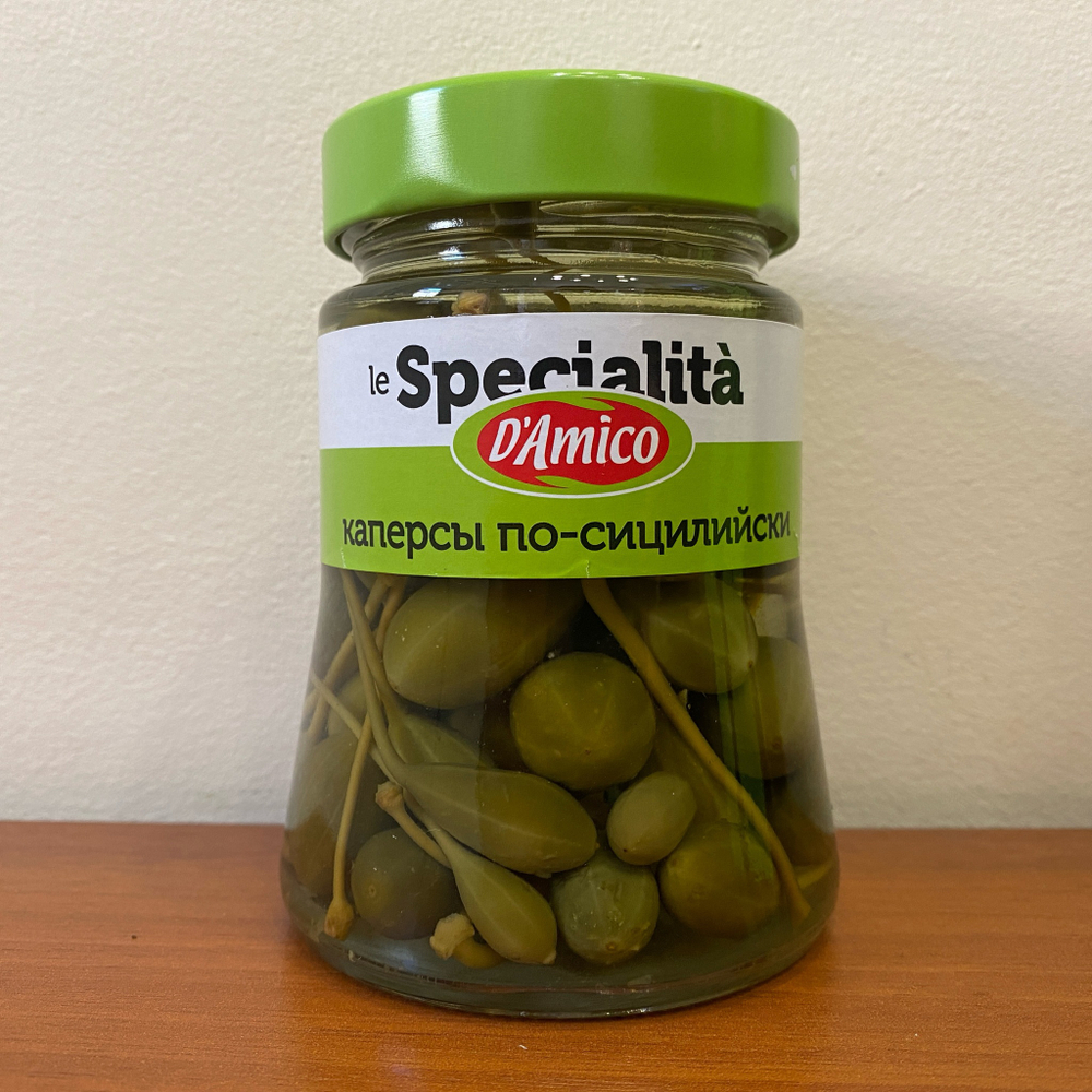 Каперсы по-сицилийски Damico Sicilian style 290 гр Италия