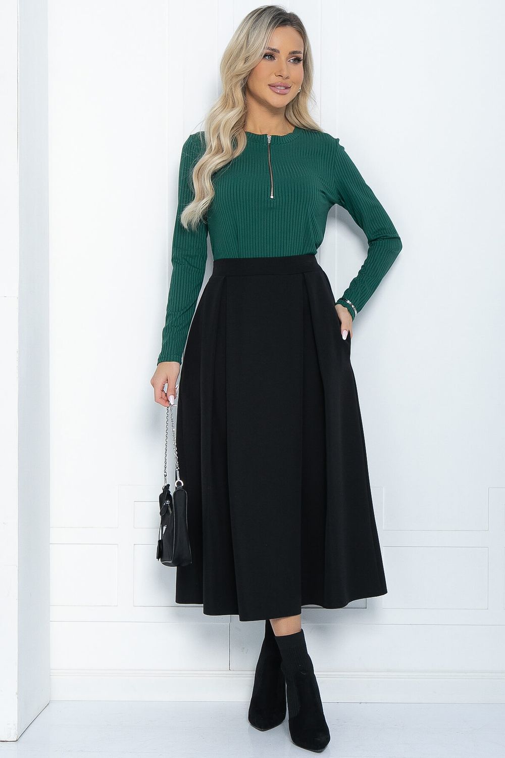 Юбка Мариэтта НЬЮ (черная) Ю12054 LT Collection