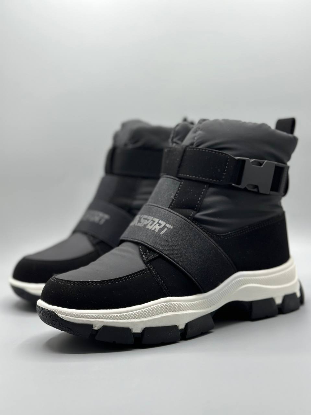 Детские зимние дутики ботинки Buba Black