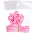 Набор для декорирования «Стиль» бант 6см, лента 2см (3м), Розовый