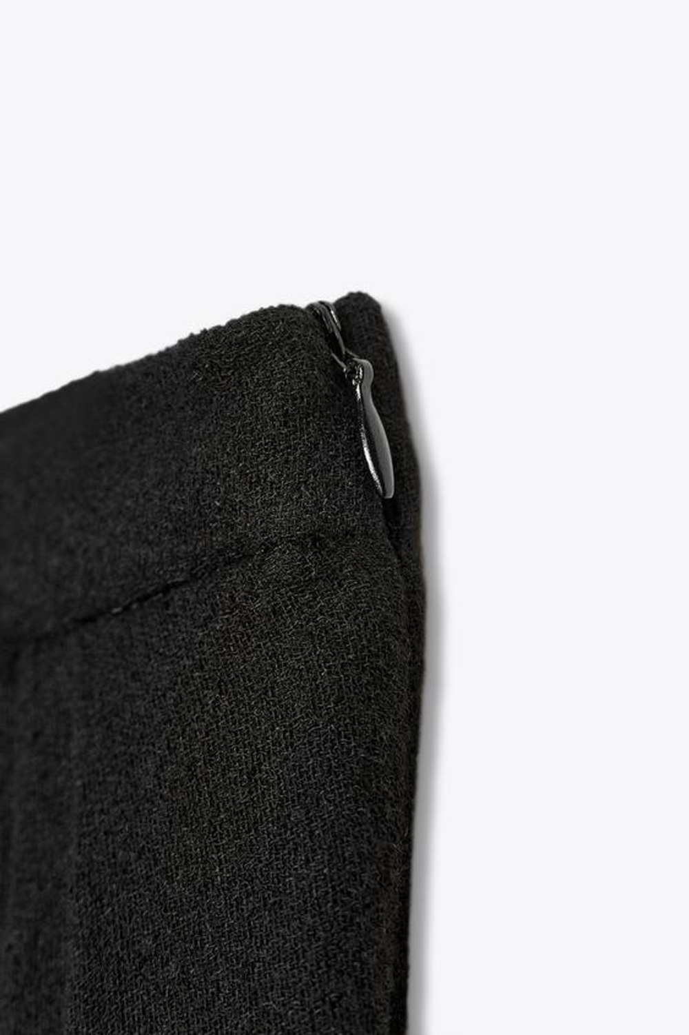 ZARA ЮБКА МИДИ АСИММЕТРИЧНОГО КРОЯ — ZW COLLECTION, ЧЕРНЫЙ