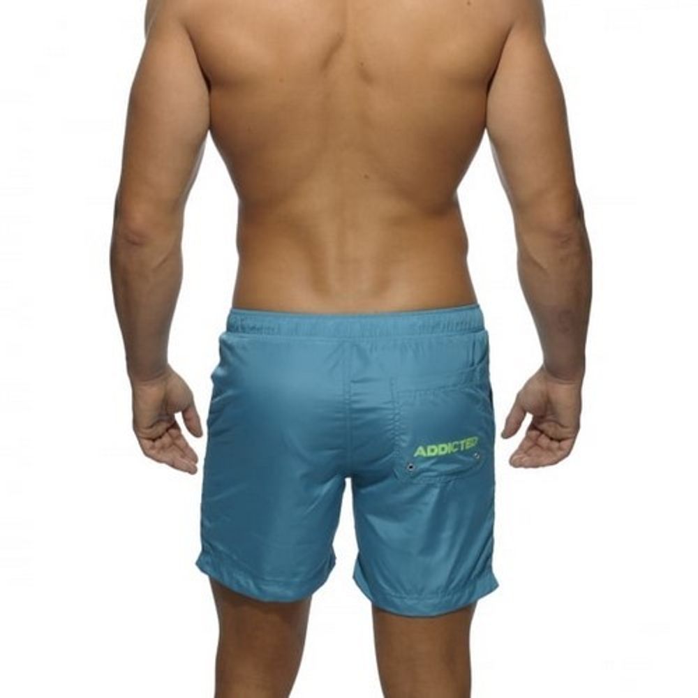 Мужские шорты удлиненные небесно-голубого цвета Addicted Sport Shorts Sky Blue