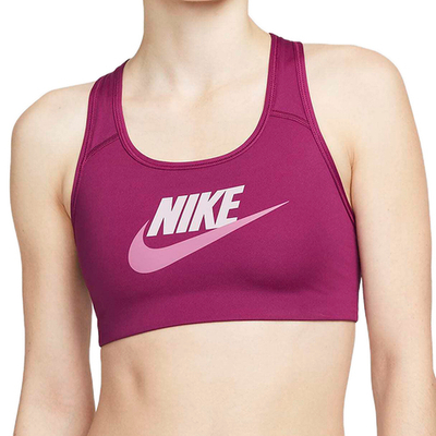 ТОП теннисный Nike Medium-Support Graphic Sports Bra W - sangria/plum fog/light bordeaux