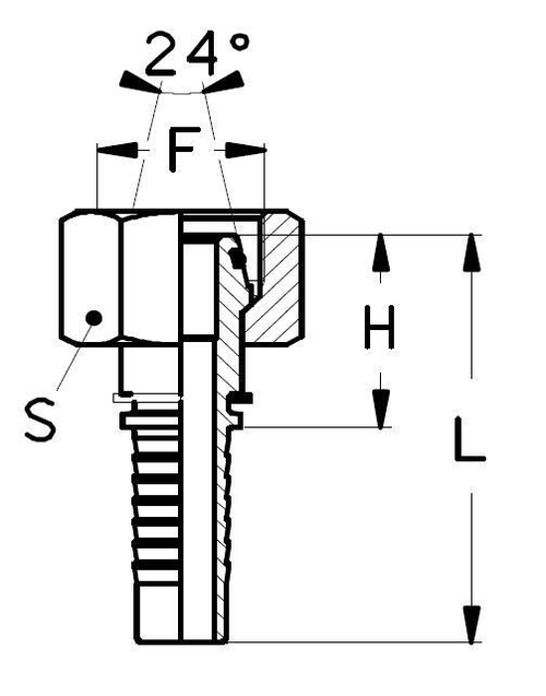 Фитинг DN 08 DKO-S (Г) 18x1.5 10
