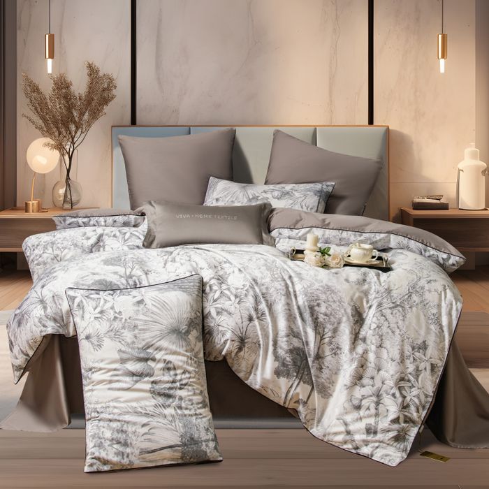 Комплект постельного белья Сатин Премиум «Лесная мелодия»