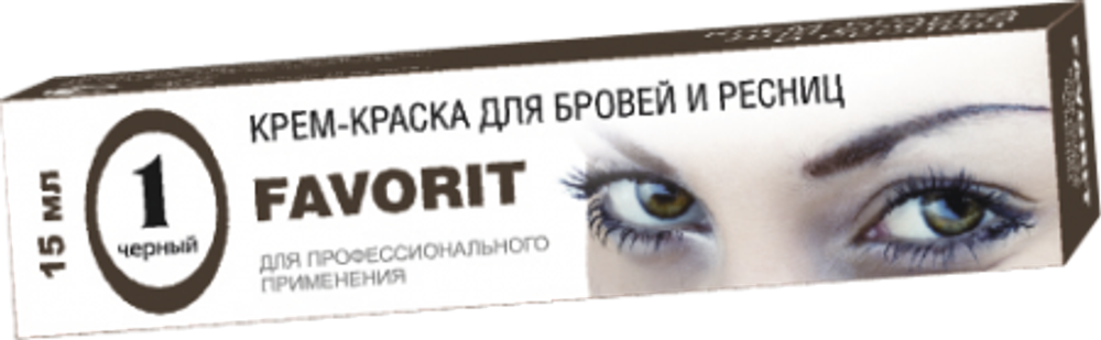 Набор для окрашивания бровей и ресниц черная №1