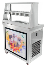 Фризер для жареного мороженого Foodatlas KCB-2F (контейнеры, световой короб, 2 компрессора)