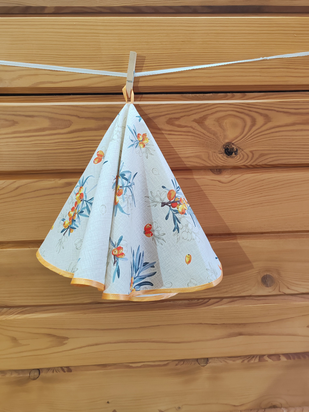 Полотенце кухонное, круглое, 2 шт, рогожка