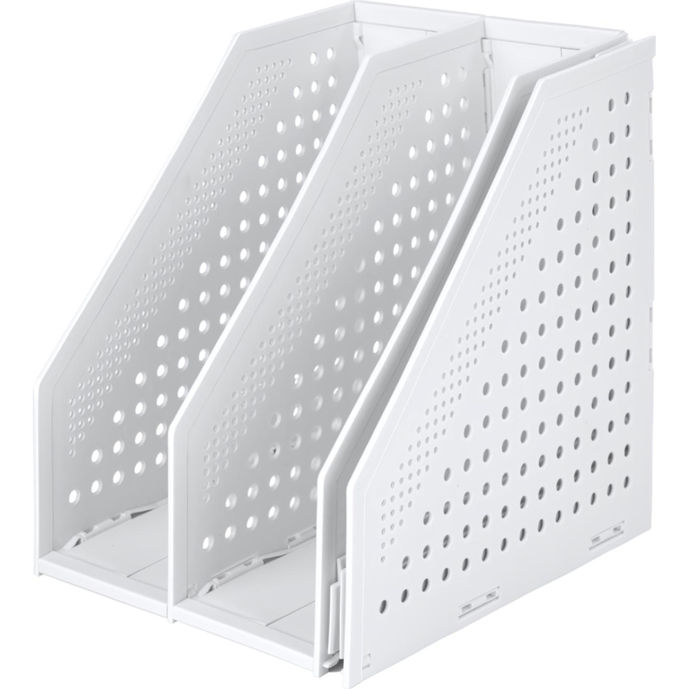 Лоток вертикальный Deli 78995Grey складной 3 отделения серый