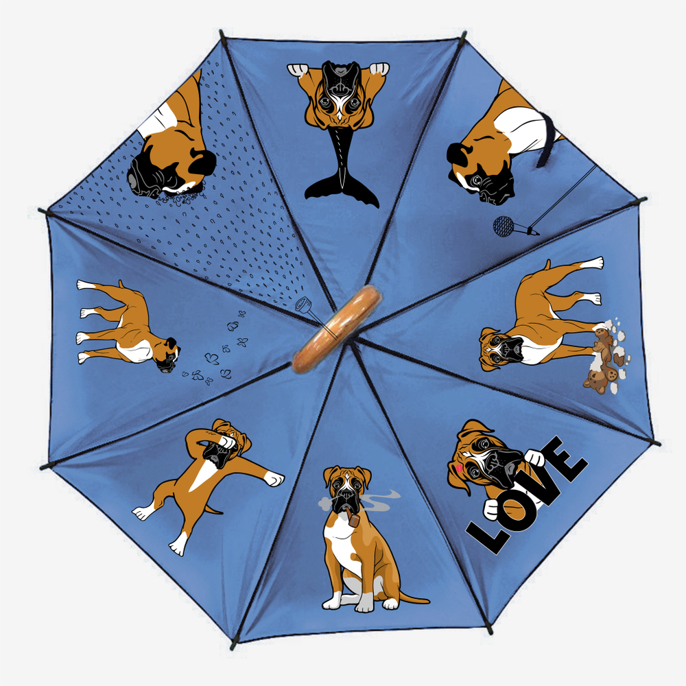Зонт "Веселые боксеры"