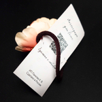 Резинка для волос Pankigno Design с двойными цветками пиона