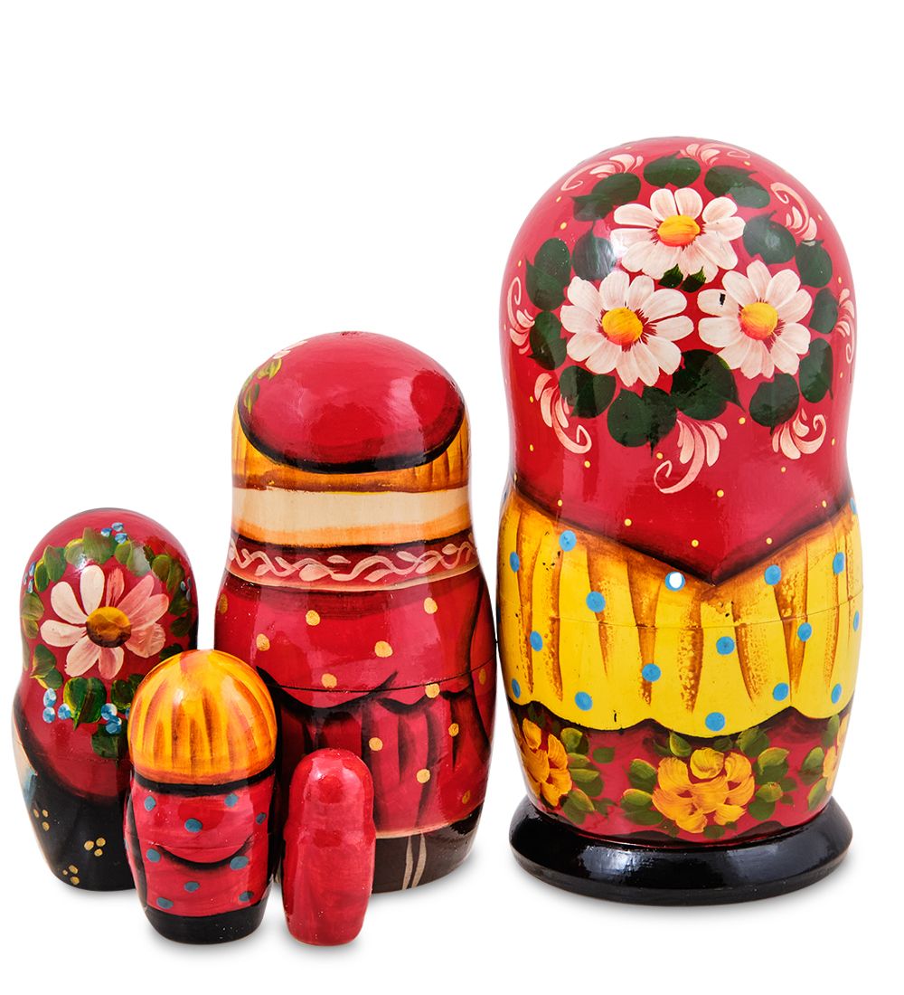 Народные промыслы МР-24/ 35-D Матрешка 5м «Анастасия с самоваром»