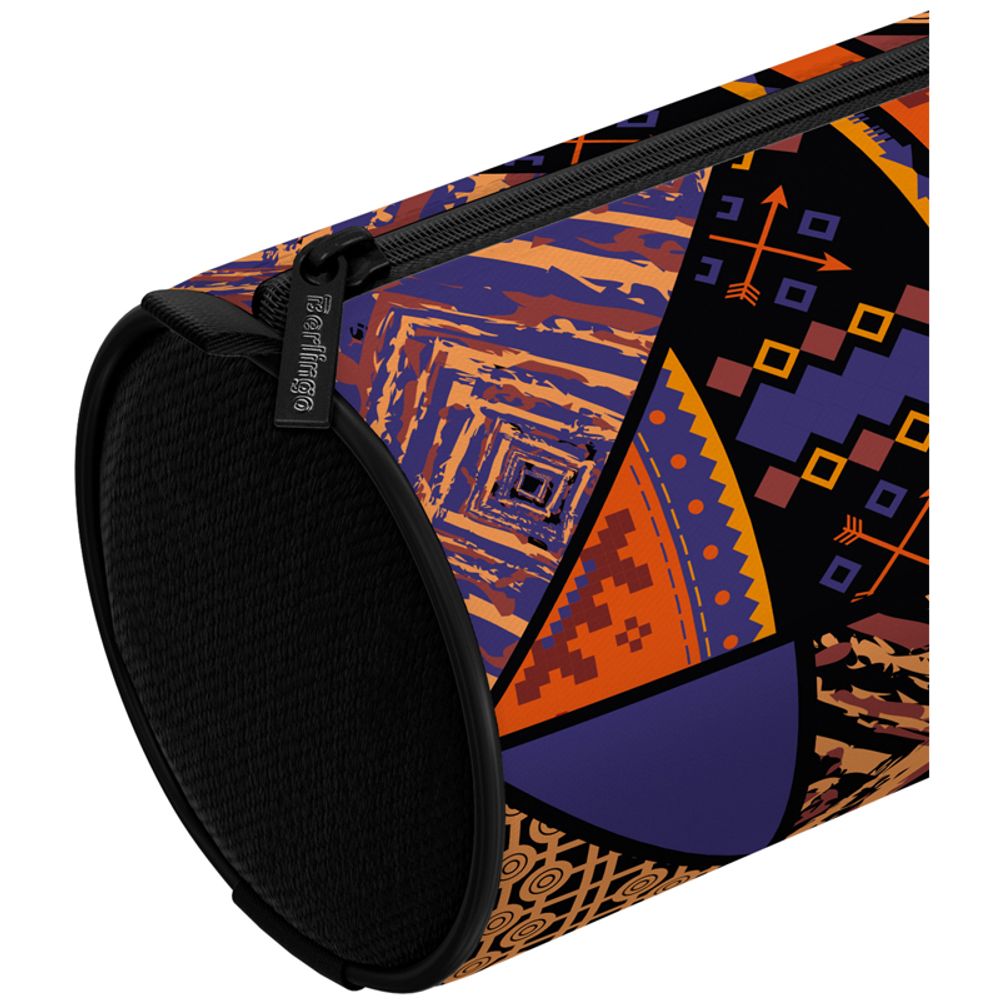 Пенал-тубус 1 отделение, 210*60 Berlingo "Tribal blue", полиэстер