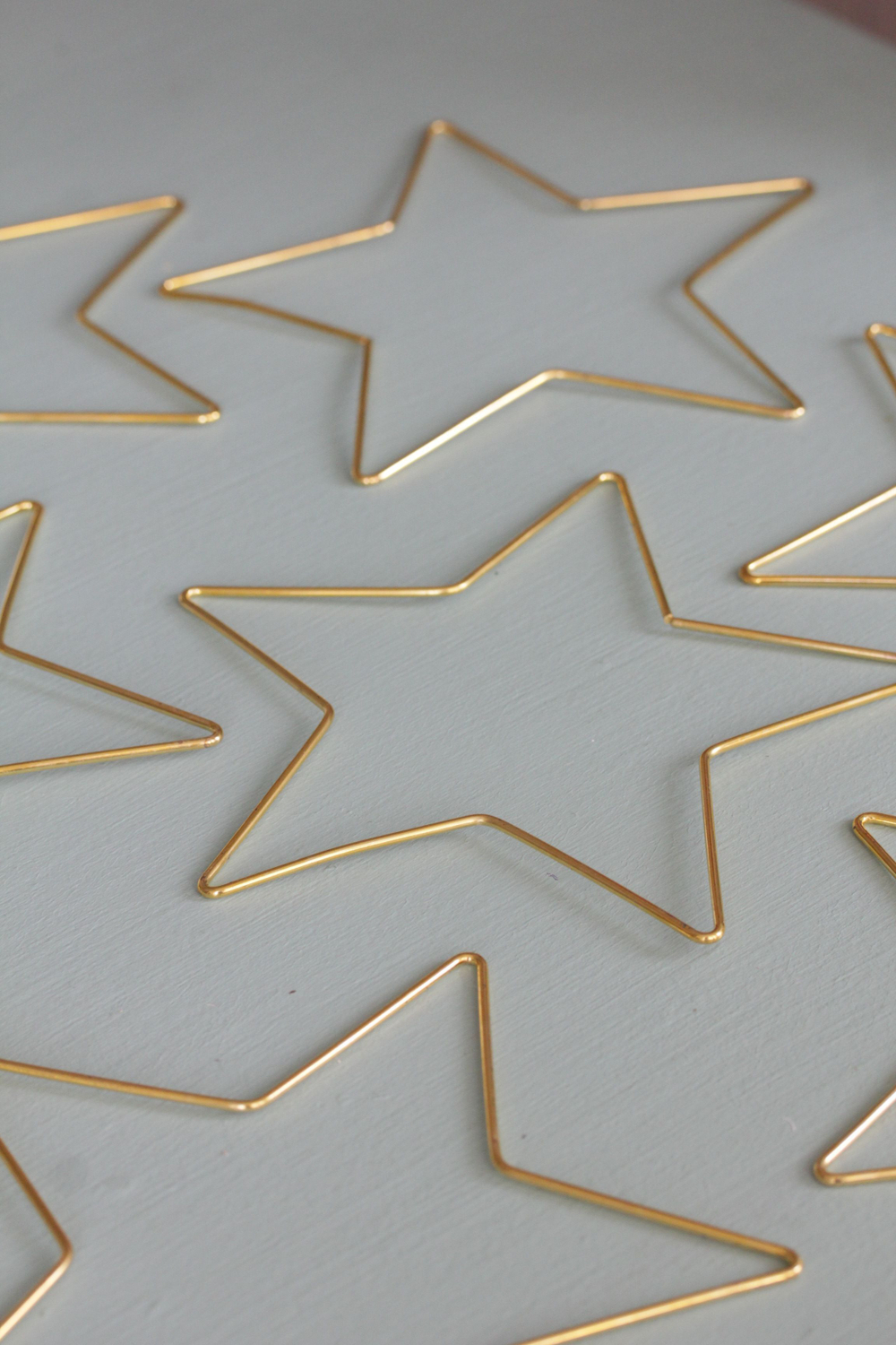 Основа для макраме металлическая Звезда 20 см, цвет золотистый, неразъемная ( 20см, набор 10 шт) /квадрат для декорирования / основа для ловца снов