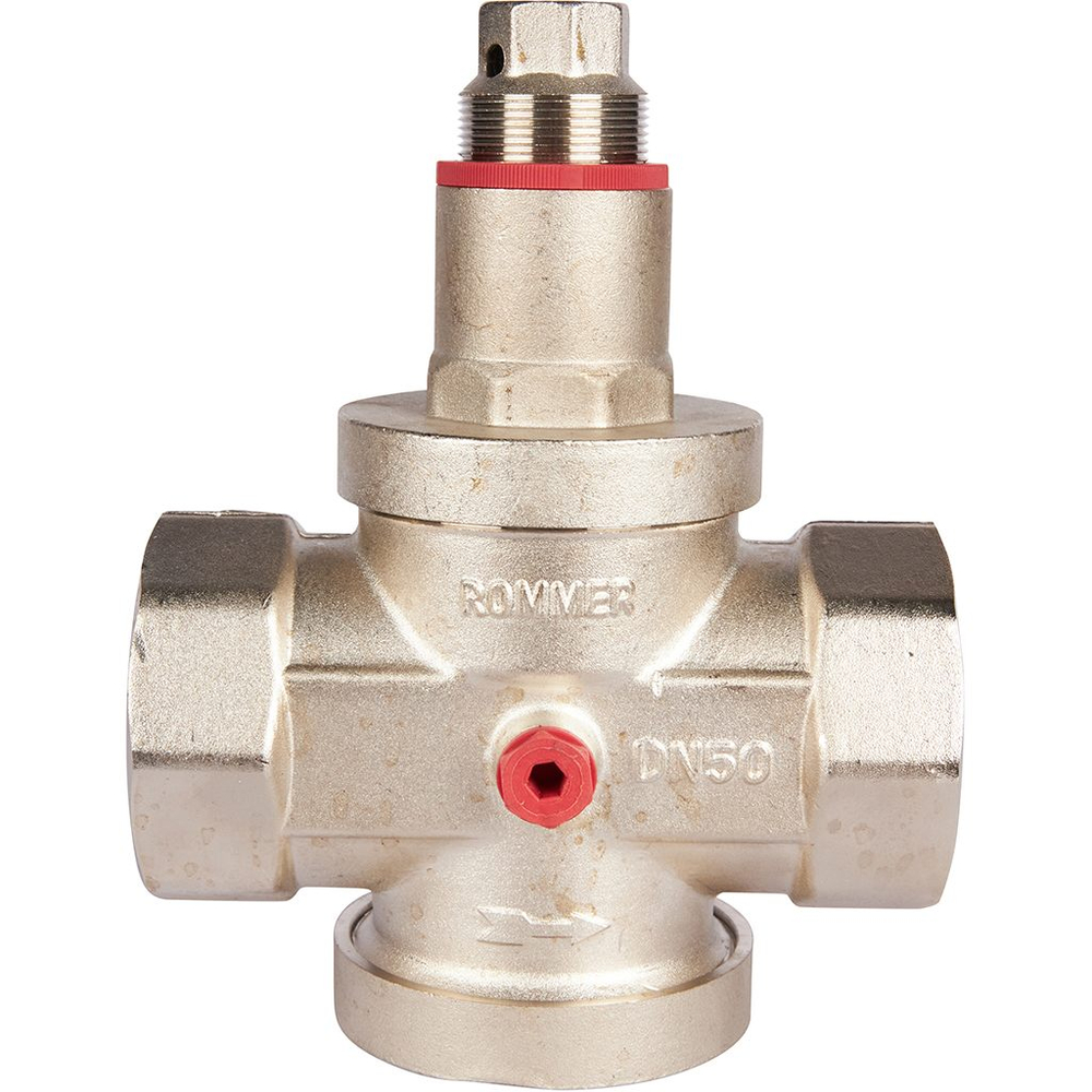 Регулятор давления поршневой ROMMER - 2" (ВР/ВР, PN25, Tmax 100°C, настройка 1-6 бар)