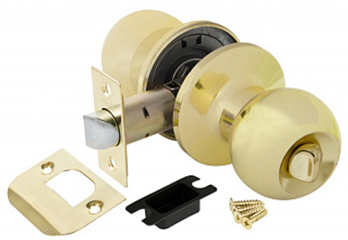 Замок шар Золото с фиксатором PUNTO 6072 РВ-В