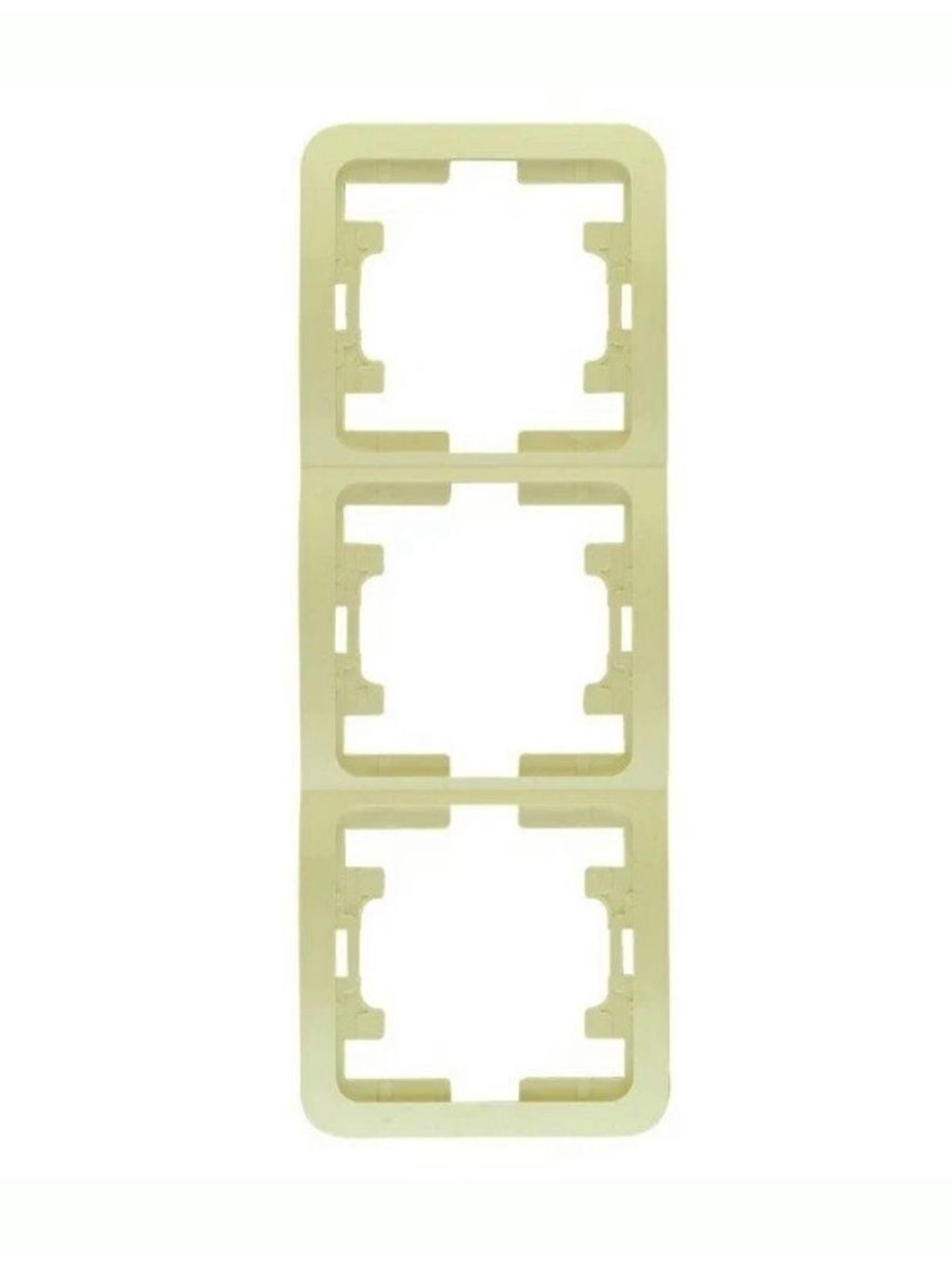 Рамка 3-я Makel Mimoza вертикальная кремовый 32033