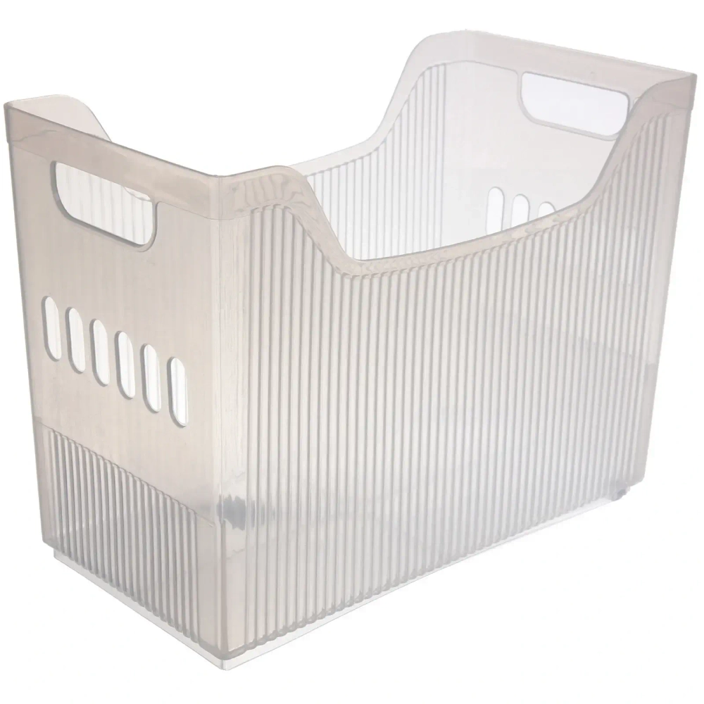 Органайзер для хранения «ИДЕАДОМА», цвет матовый прозрачный, на колёсах 33.6*17.2*25.2см