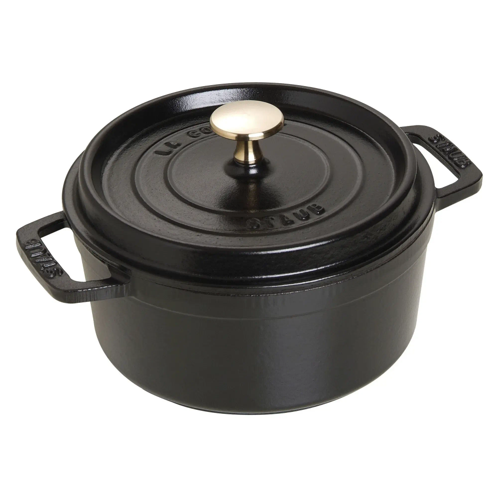 STAUB Чугунная кастрюля Cocotte 18 см 1,7 л черная