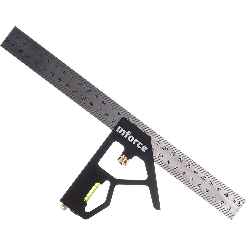 Угольник с уровнем 300 мм Inforce 06-11-67