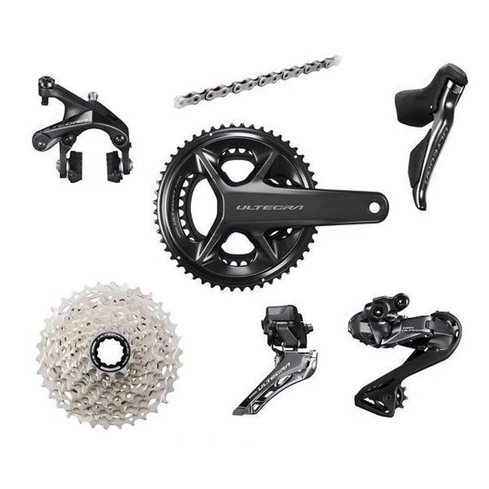 Группсет Ultegra DI2 R8100 с клещевыми тормозами 172.5 мм 52x36t 11-34