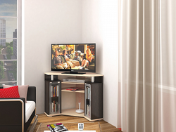 Тумба под телевизор угловая 044 (2у), венге/дуб молочный