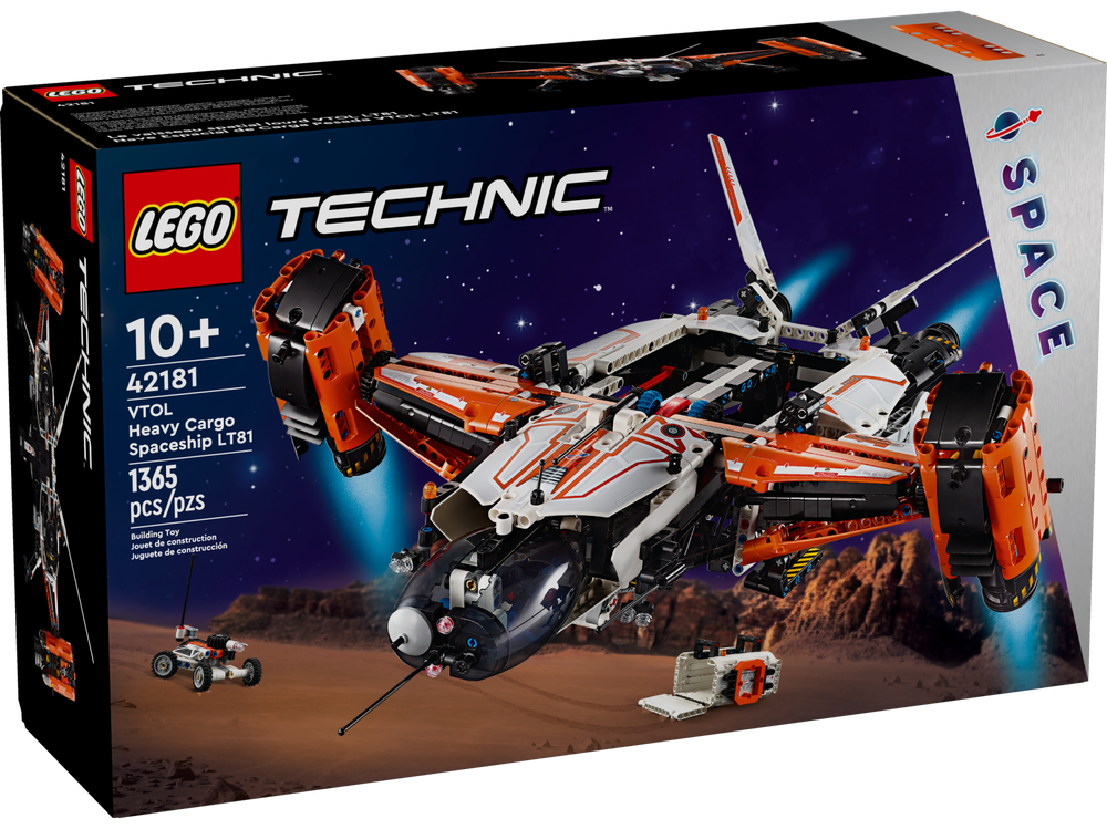 Конструктор LEGO Technic 42181 Грузовой космический корабль, лего космос, космический транспорт, инженерный набор, оригинал LEGO, подарок детям и подросткам