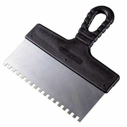 1007-12 Шпатель STAYER MASTER фасадный зубчатый стальной пластмассовая ручка 120мм