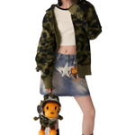 A Bathing Ape Bathing Ape Denim Short Skirts Cotton