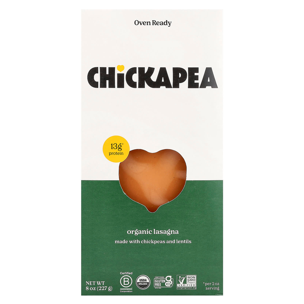 Chickapea, Органическая лазанья, 227 г (8 унций)