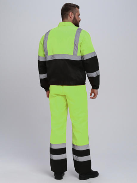 Костюм сигнальный Неон CH (тк.Смесовая,210) п/к, желтый/черный