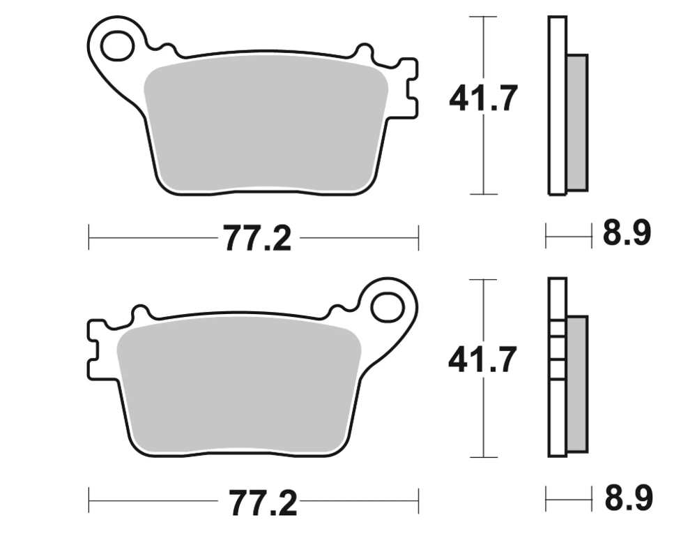 Brembo Колодки тормозные задние 07HO59SP (1 суппорт)