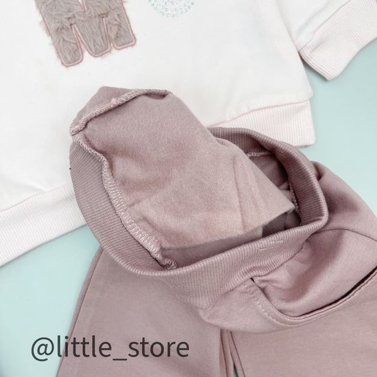 Комплект утепленный "Цветочная свежесть" розовый/пудра