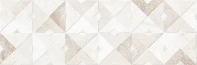 Настенная плитка ALMA Ceramica TWA11MAS014 Mars 60x20 белая / бежевая матовая под геометрию