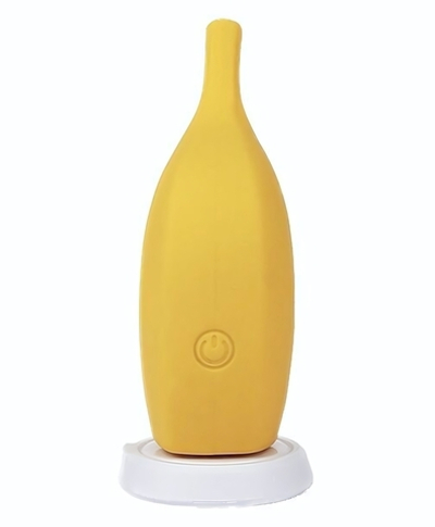 Желтый перезаряжаемый вибратор Ba-banana - 8,2 см. (Цвет: желтый)