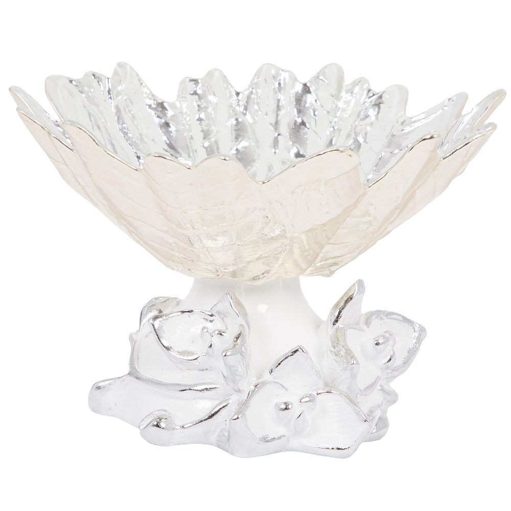 Фруктовница-конфетница Орхидея Лайм Серебро