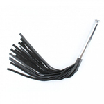 Плеть из кожи с металлической ручкой BDSM Арсенал